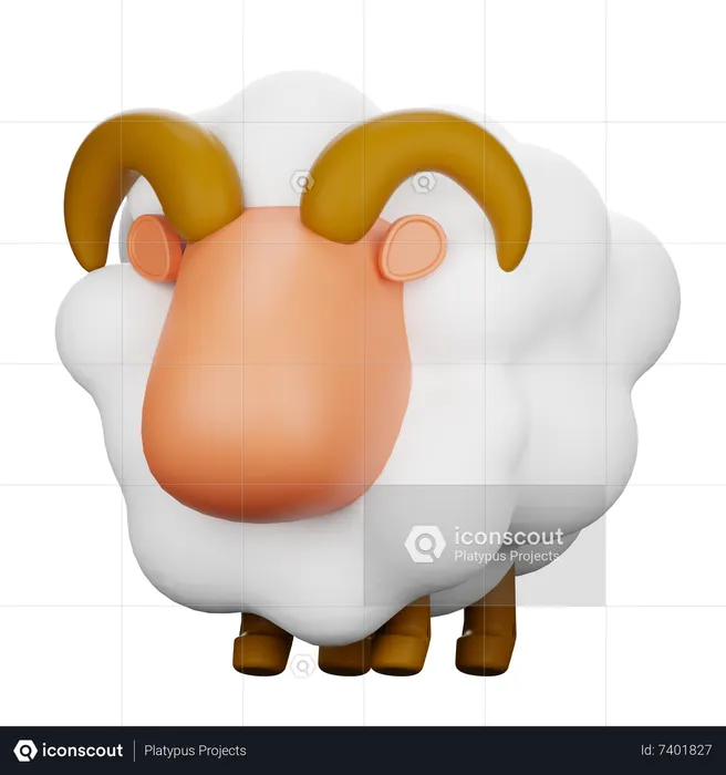 Sheep  3D Icon