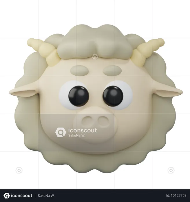 Sheep  3D Icon