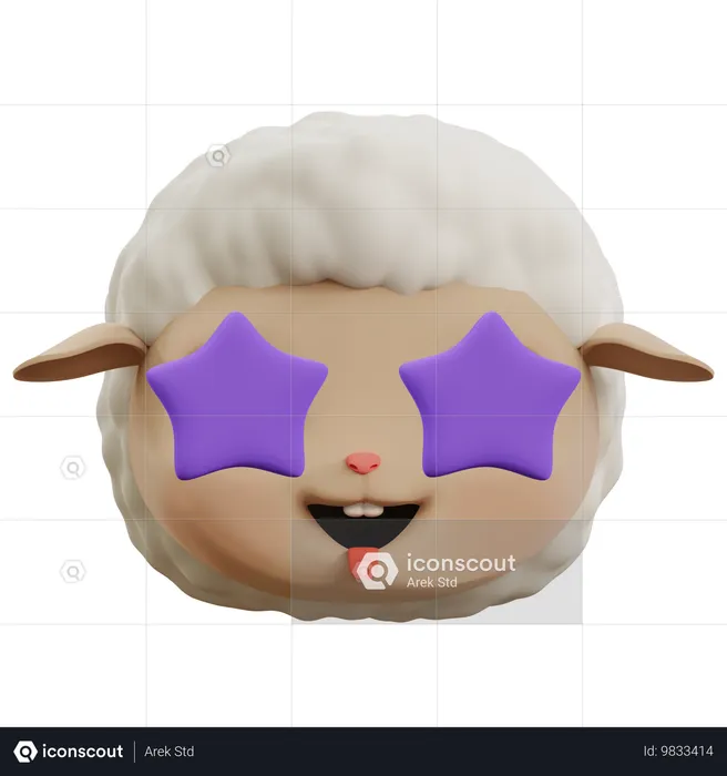 양 별 이모티콘 Emoji 3D Icon