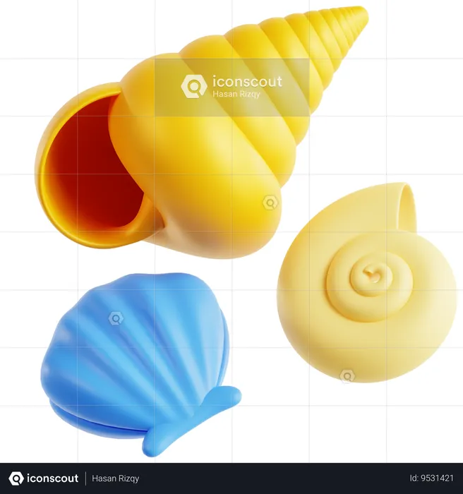 Shell  3D Icon