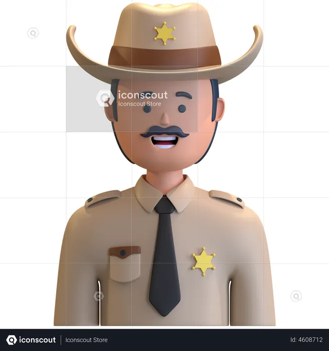 Sherif  3D Icon