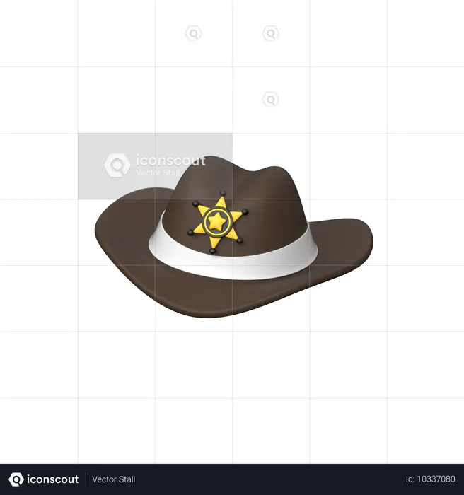 Sheriff  3D Icon