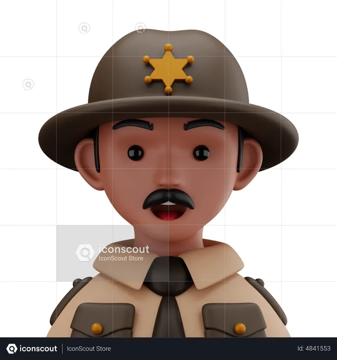 Sheriff  3D Icon