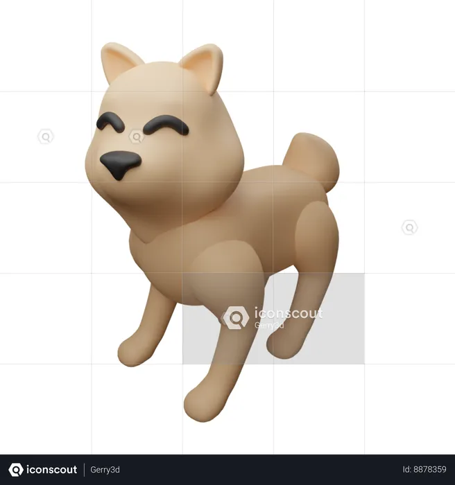 Shiba Inu  3D Icon