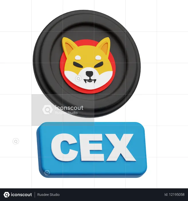 Shiba Inu Cex  3D Icon