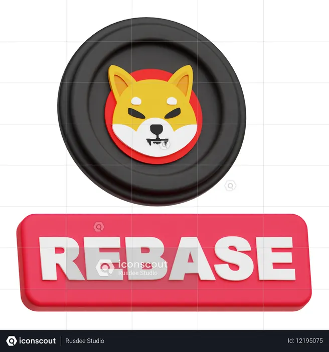 Shiba Inu rebase  3D Icon