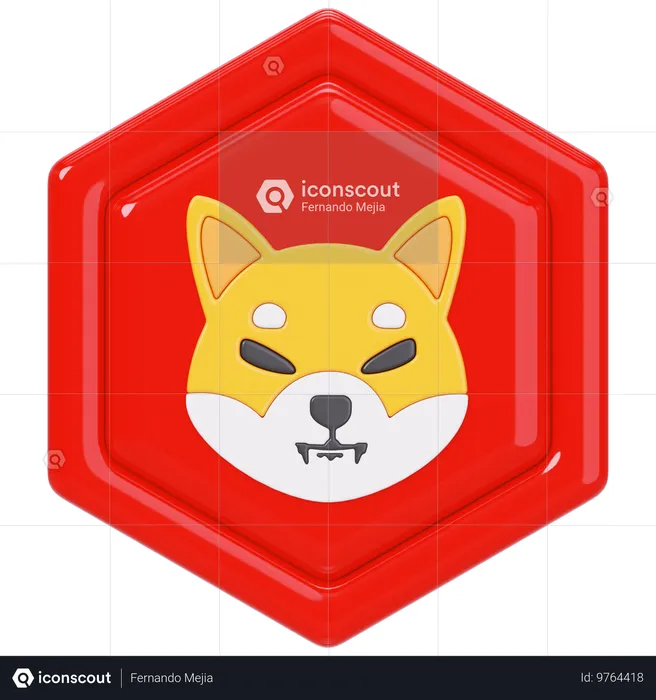 Shiba (SHIB) Badge 3D Icon - Free Download Science & Technology 3D Icons |  IconScout