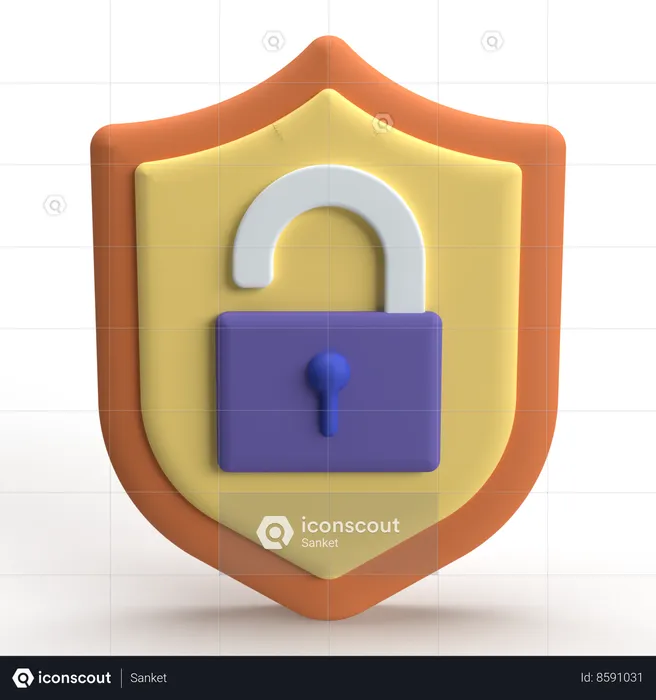 Shiel Unlock  3D Icon