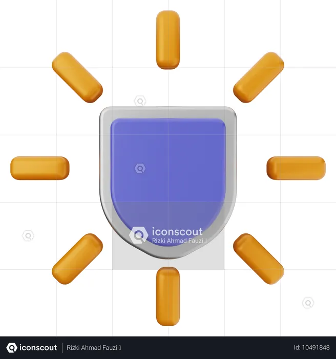 Shield Protection  3D Icon