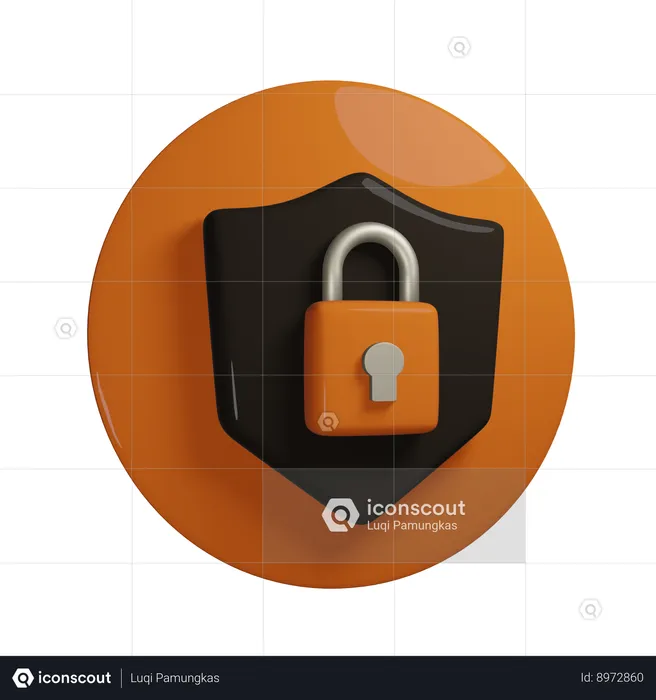 Shield Security  3D Icon