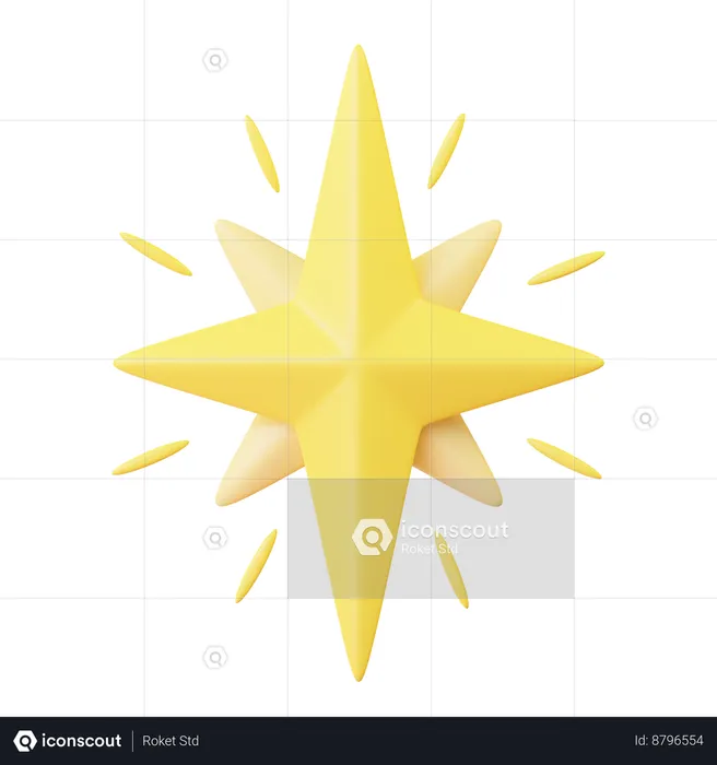 Shining Sparkling  3D Icon