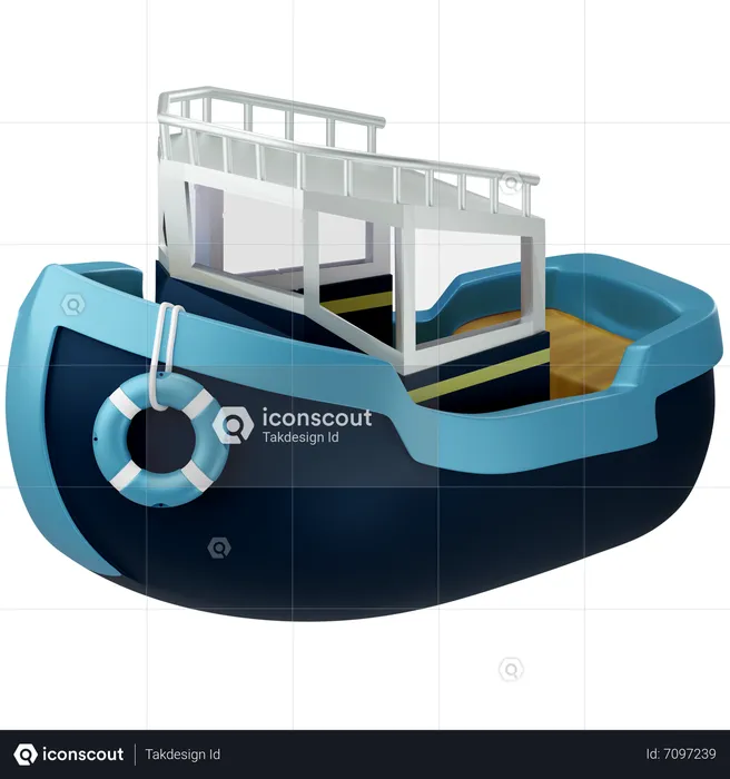 Ship  3D Icon