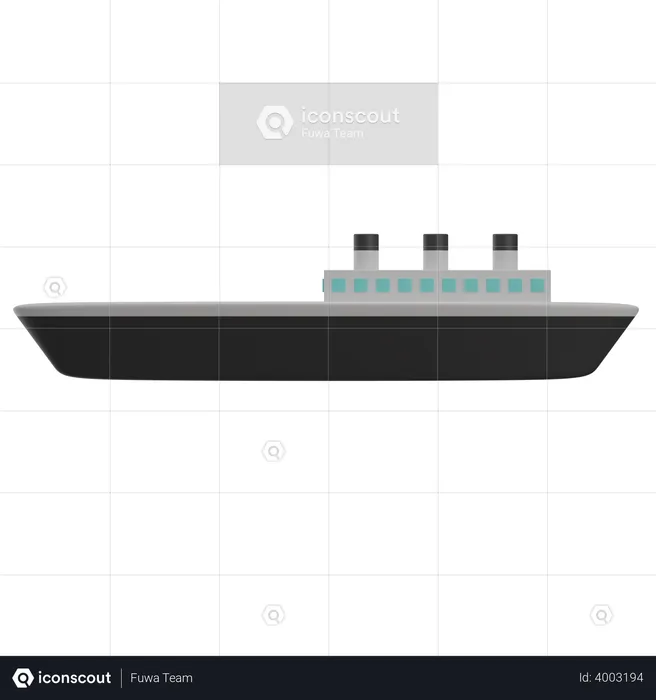 Ship  3D Illustration