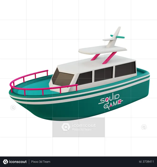Ship  3D Icon