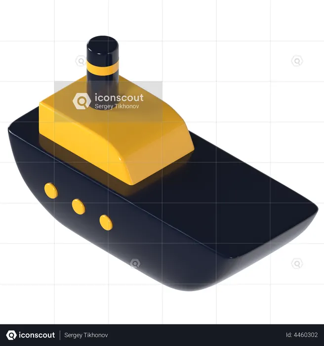 Ship  3D Icon