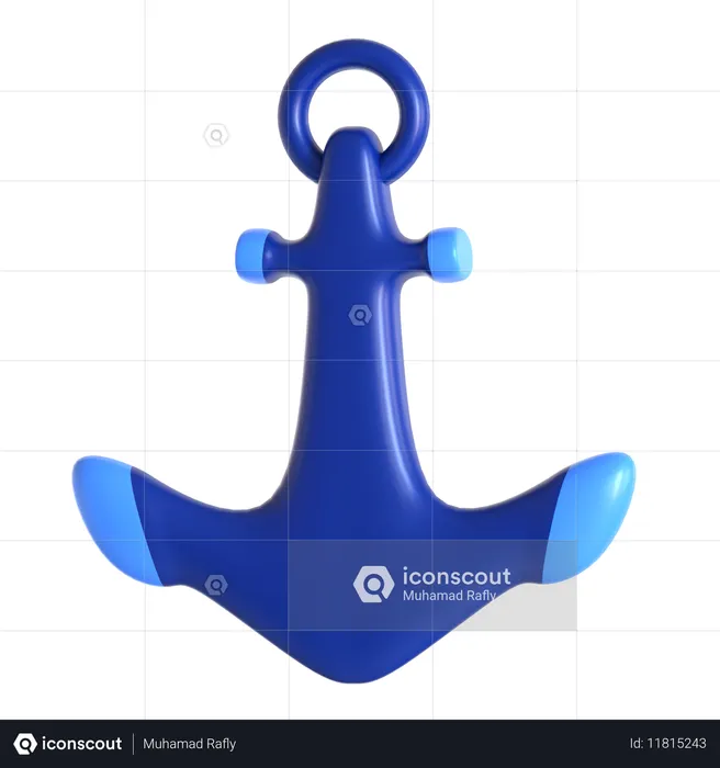 Ship Anchor Destination  3D Icon