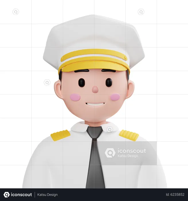 Ship Captain  3D Icon
