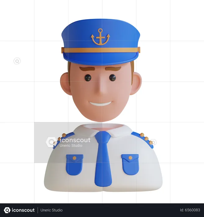 Ship Captain  3D Icon