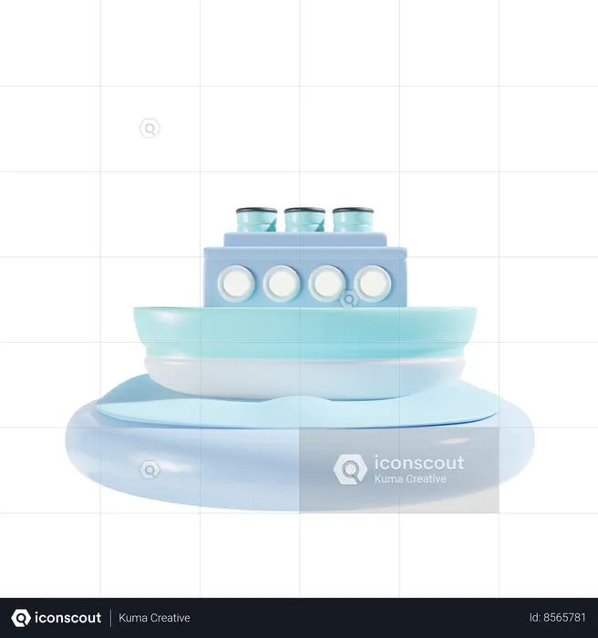 Ship Journey  3D Icon