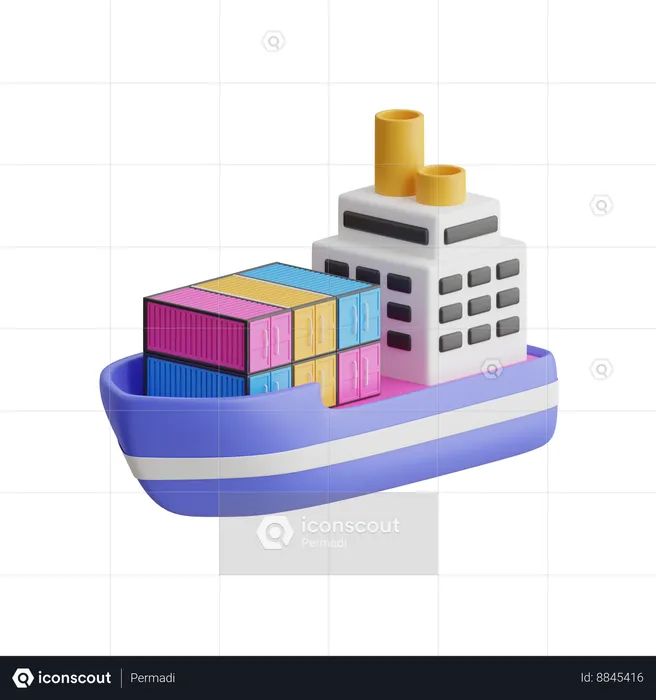 Shipping  3D Icon