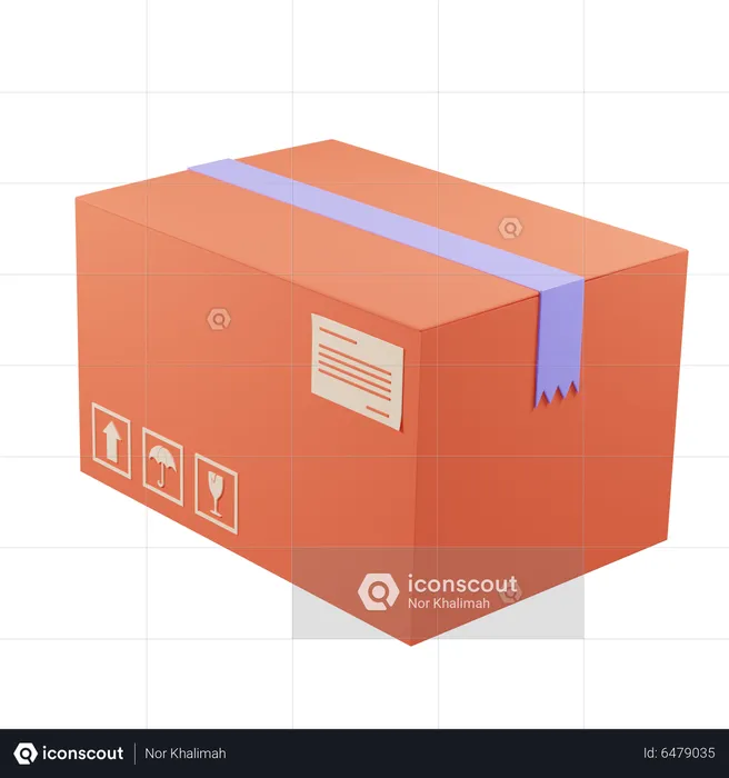 Shipping Box  3D Icon