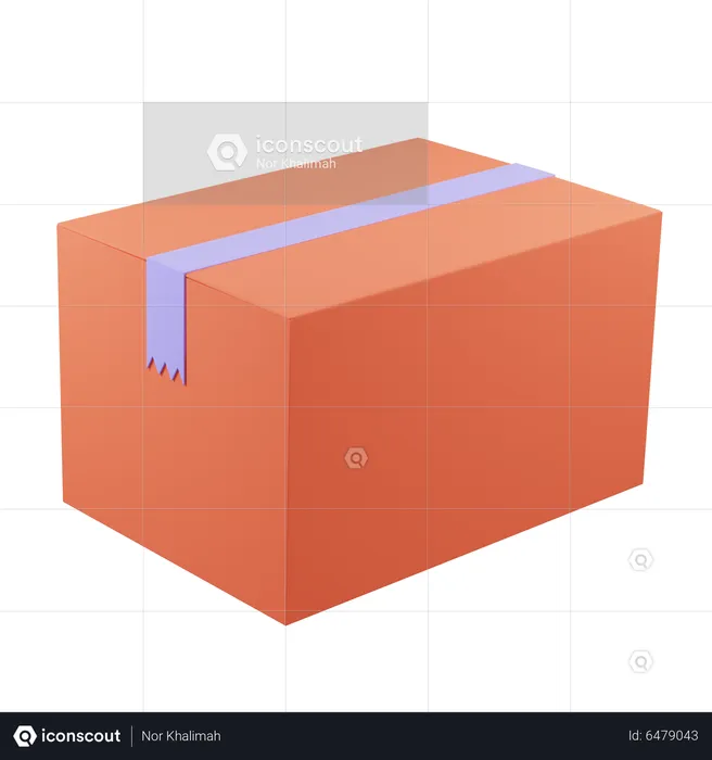 Shipping Box  3D Icon