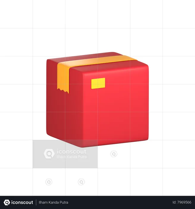 Shipping Box  3D Icon