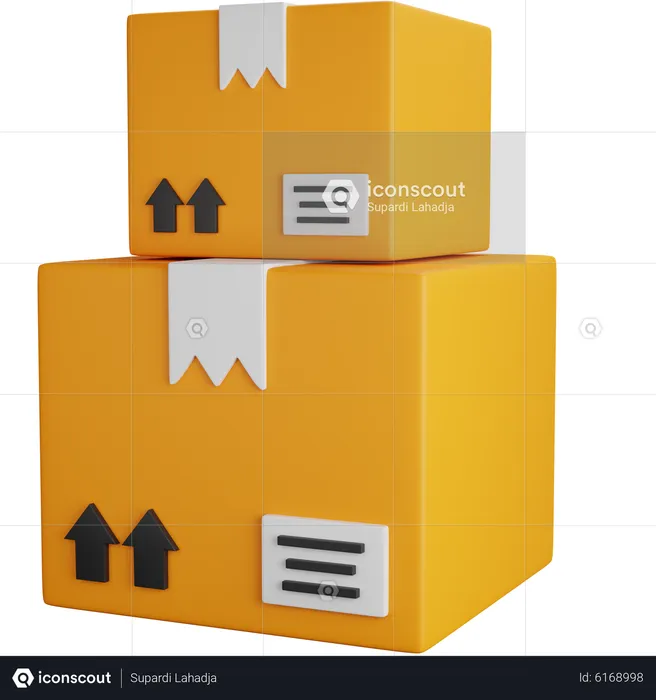 Shipping Boxes  3D Icon