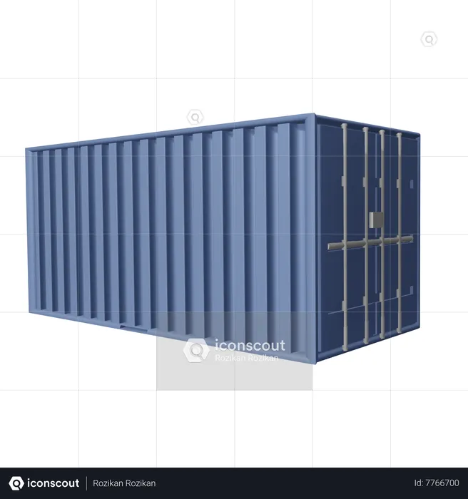 Shipping Container  3D Icon