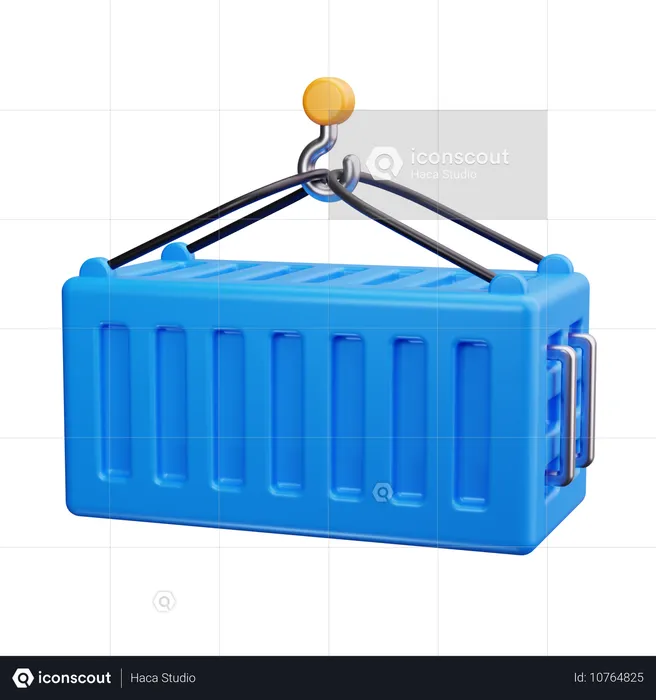 Shipping Container  3D Icon