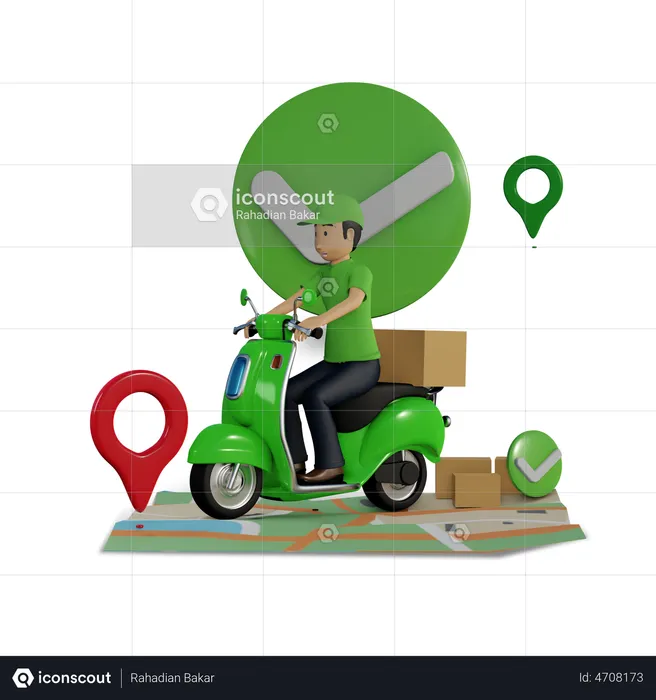 Shipping Service  3D Illustration