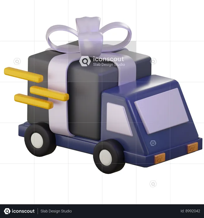 Shipping Truck  3D Icon