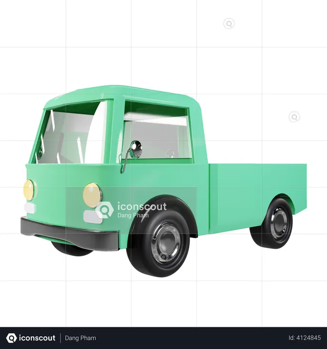 Shipping Truck  3D Illustration