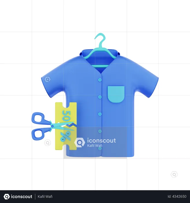 Shirt Discount  3D Illustration