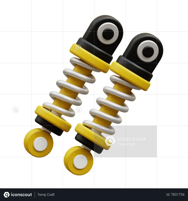 Shock Absorber  3D Icon