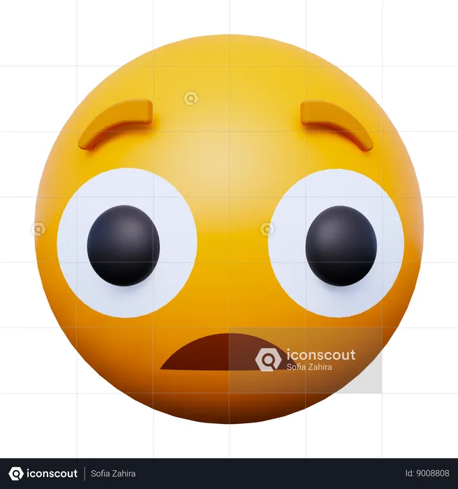 Shock Emoji Emoji 3D Icon