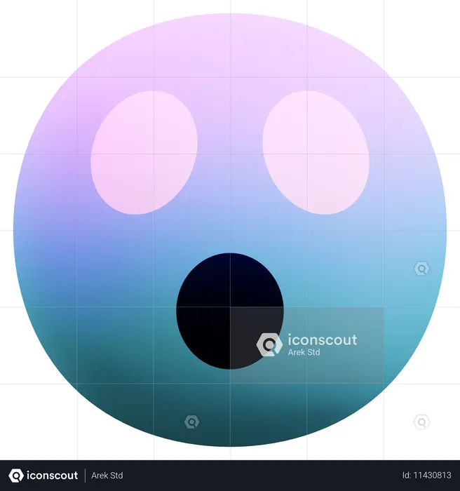 Shock Emoji Emoji 3D Icon