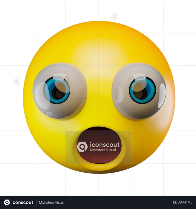 Shocked Emoji 3D Emoji