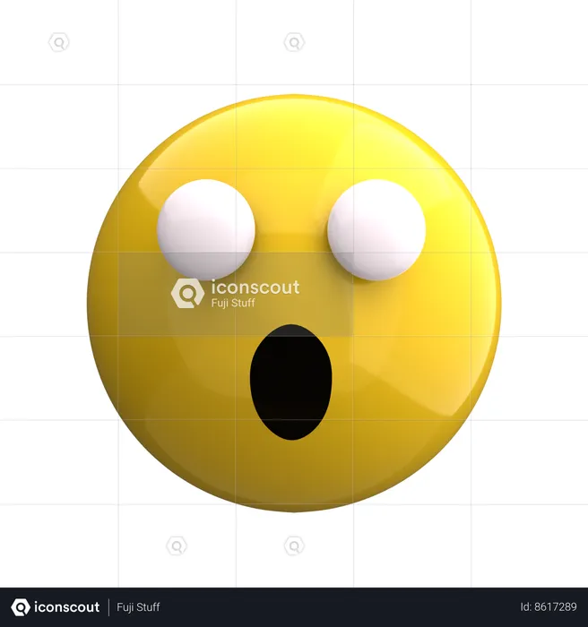 Shocked Emoji Emoji 3D Icon