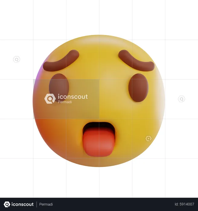 Shocked1 Emoji Emoji 3D Icon