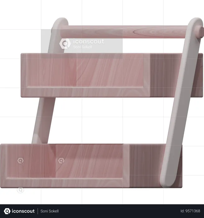 Shoe Rack  3D Icon