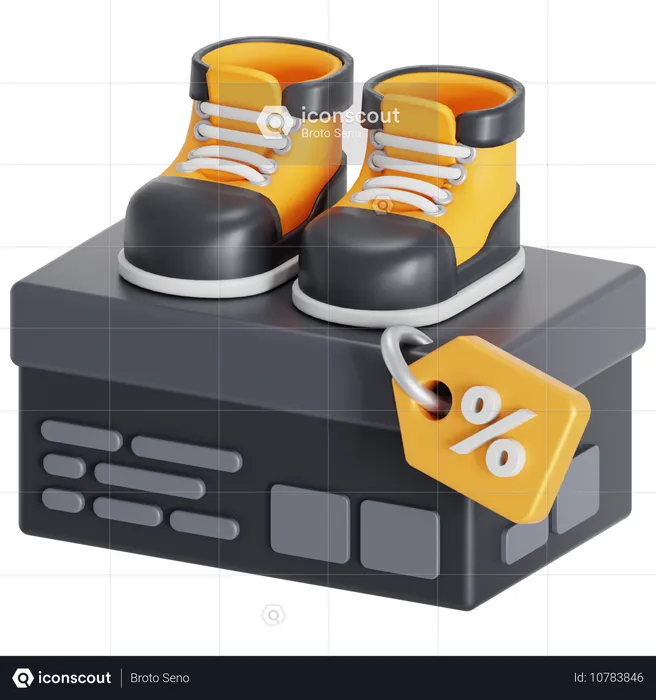 Shoes Discount  3D Icon