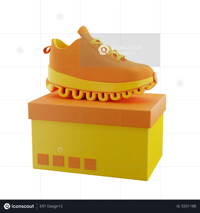 Shoes On Top Box  3D Icon
