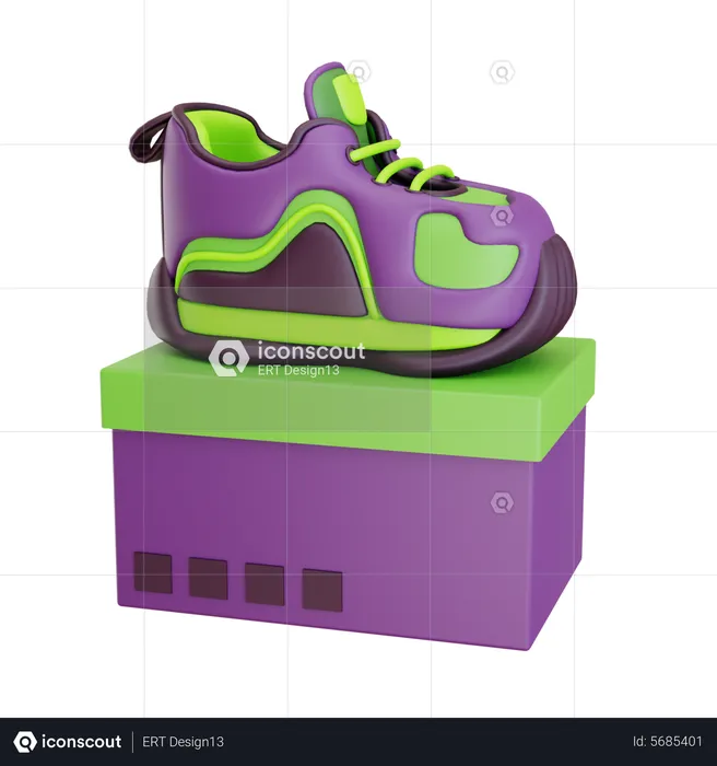 Shoes Out Box  3D Icon