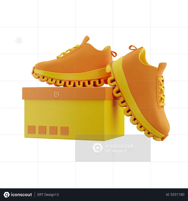 Shoes Out Box  3D Icon