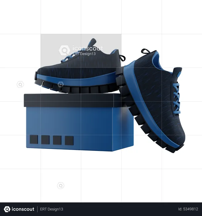 Shoes Out Of Box  3D Icon