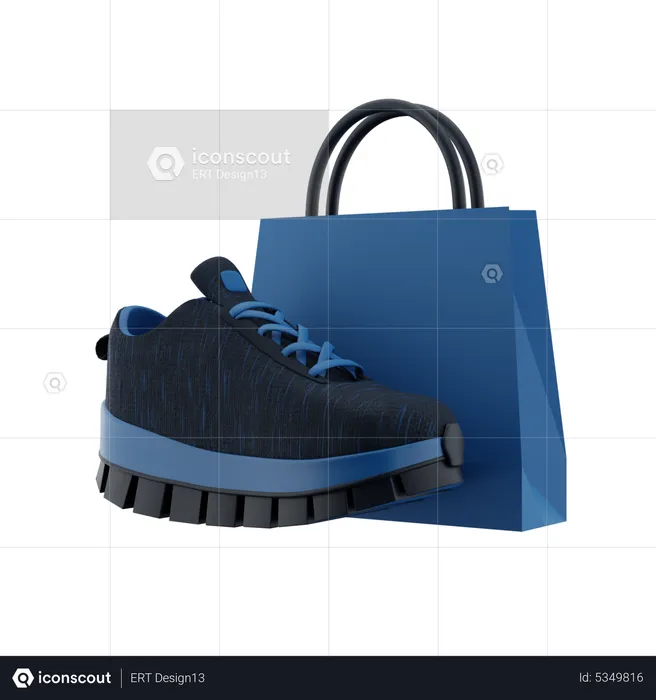 Shoes Sale Bag  3D Icon