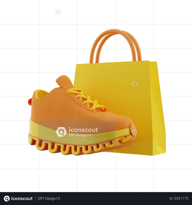 Shoes Shopping Bag  3D Icon