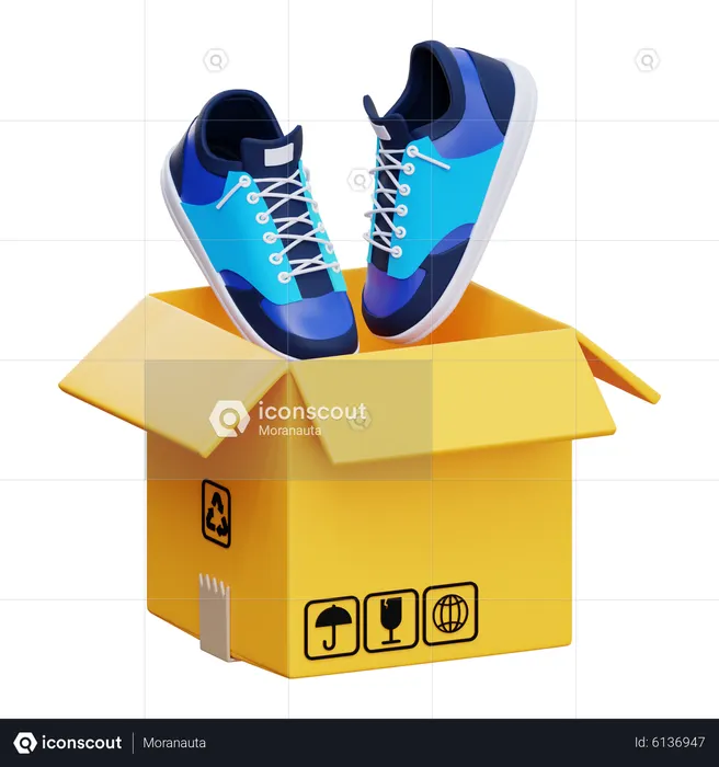 Shoes Unboxing  3D Icon