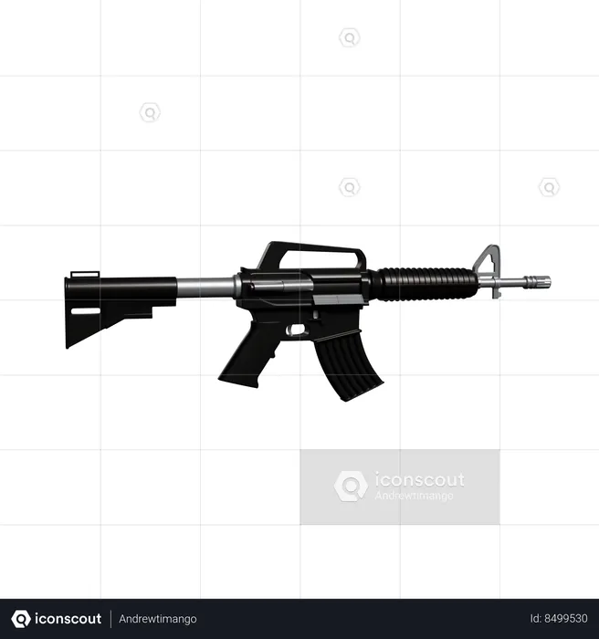 Shooting Gun  3D Icon